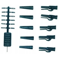 Clips + conuri + pini fixare Jaxon Pro Carp Safety Clips (clip montură plumb pierdut), 5buc/plic