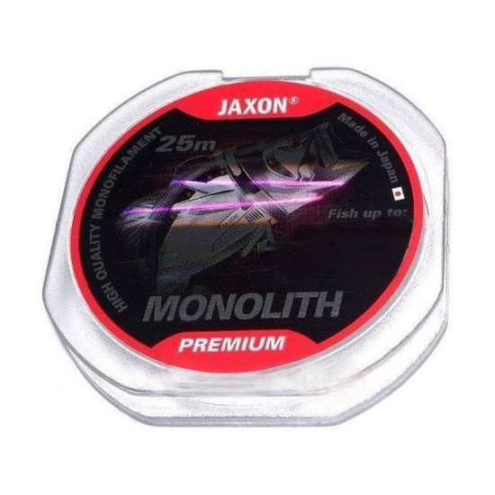 Fir înaintaș monofilament Jaxon Monolith Premium, Clear, 0.08mm/1kg/25m