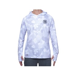 Bluză RTB UV Long Sleeve Hoodie UPF 50+ Camo Grey, 2X-Large