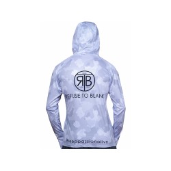 Bluză RTB UV Long Sleeve Hoodie UPF 50+ Camo Grey, 2X-Large