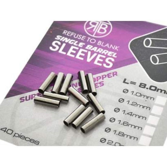 Bride RTB Crimp Copper Sleeves, 1.2mm, 40buc/plic