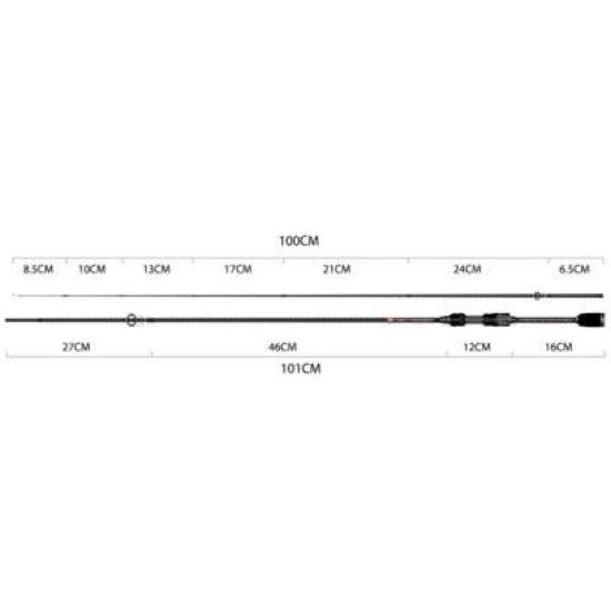 Lansetă RTB Piacere 1.97m/0.1-3.5g, Fast, 2buc