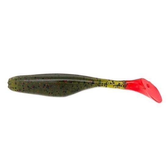 SHAD BASS ASSASSIN WALLEYE ASSASSIN AVOCADO RED TAIL 10CM 10BUC/PLIC