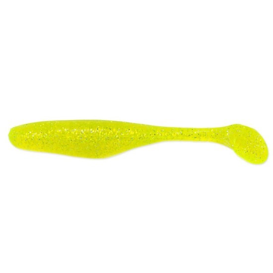 SHAD BASS ASSASSIN WALLEYE ASSASSIN CHARTREUSE SILVER GLITTER 10CM 10BUC/PLIC