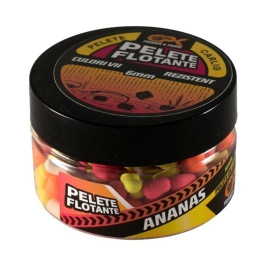 Pelete de cârlig flotante CPK Feeder, 6mm, Ananas, 20g Pelete de cârlig flotante CPK Feeder, 6mm, Ananas, 20g