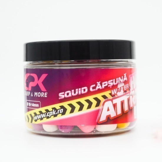 Boilies de cârlig critic echilibrat CPK Wafter, 10-14mm, Squid&Căpșună, 60g Boilies de cârlig critic echilibrat CPK Wafter, 10-14mm, Squid&Căpșună, 60g
