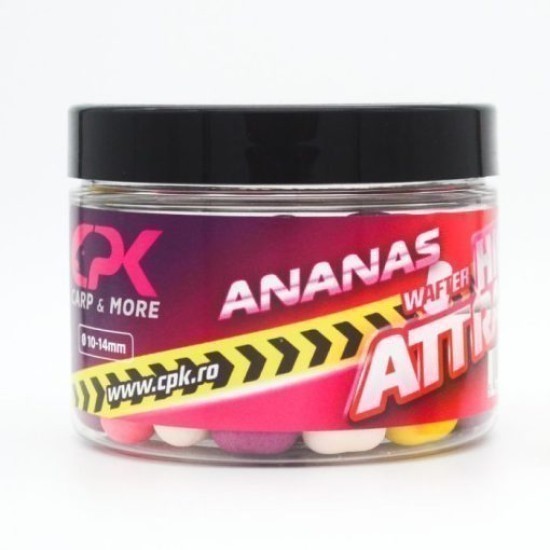 Boilies de cârlig critic echilibrat CPK Wafter, 10-14mm, Ananas, 60g Boilies de cârlig critic echilibrat CPK Wafter, 10-14mm, Ananas, 60g