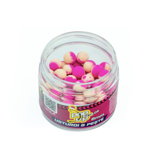 Pop-up bicolor CPK Usturoi & Pește, 8mm, 15g Pop-up bicolor CPK Usturoi & Pește, 8mm, 15g