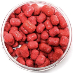 Boilies de cârlig cu plută CPK Fluoroattract, 10-14mm, Căpșună & Usturoi, 40g