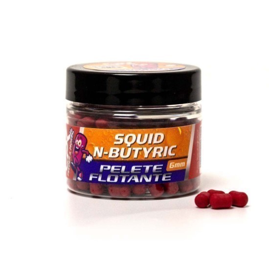 Pelete flotante CPK Feeder, 6mm, Squid&N'Butyric, 20g