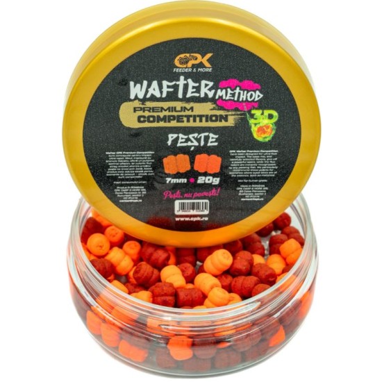 Wafters CPK Premium Competition Method 3D, Pește, 7mm, 20g