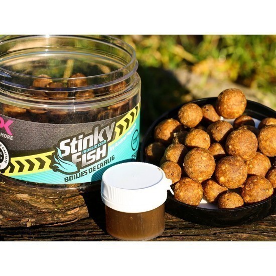 Boilies de cârlig solubil CPK Stinky Fish, 24-30mm, Mussle Crab, 220g Boilies de cârlig solubil CPK Stinky Fish, 24-30mm, Mussle Crab, 220g