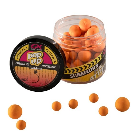 Pop-up CPK High Attract, 10-14mm, Sweetcorn, 40g Pop-up CPK High Attract, 10-14mm, Sweetcorn, 40g