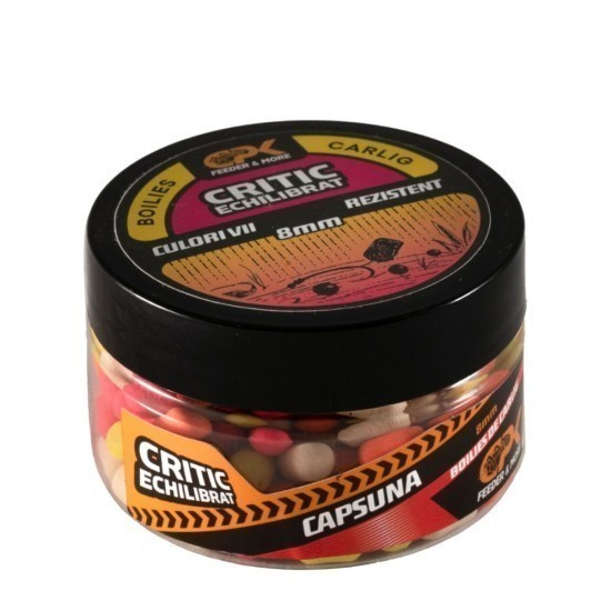 Boilies de cârlig critic echilibrat CPK Feeder, 8mm, Căpșună, 25g