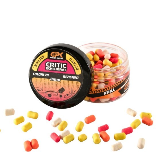 Boilies de cârlig critic echilibrat CPK Feeder, 8mm, Krill, 25g