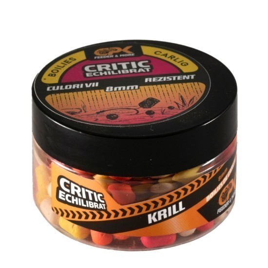 Boilies de cârlig critic echilibrat CPK Feeder, 8mm, Krill, 25g