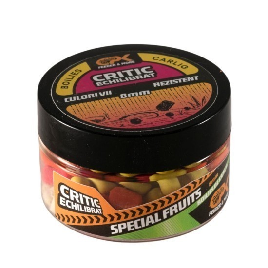 Boilies de cârlig critic echilibrat CPK Feeder, 8mm, Special Fruits, 25g