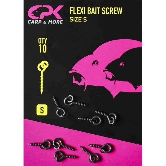 Șurub cu anou CPK Flexi Bait Screw, 7mm, 10buc/plic