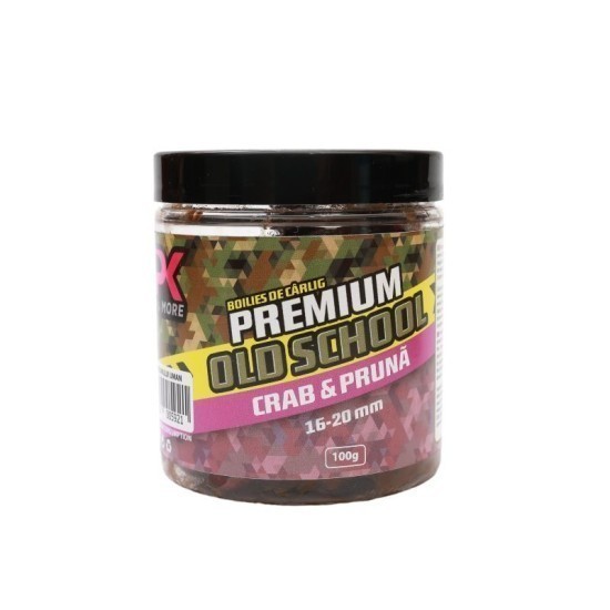 Boilies de cârlig CPK Premium Old School Dumbell, 16mm & 20mm, Crab & Prună, 100g Boilies de cârlig CPK Premium Old School Dumbell, 16mm & 20mm, Crab & Prună, 100g