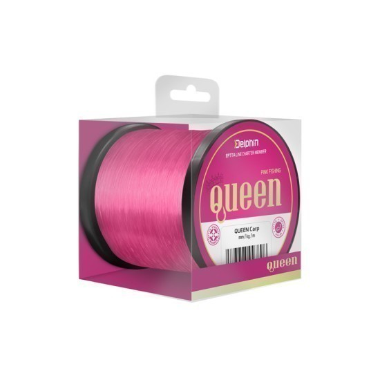 Fir monofilament Delphin Queen Carp, Roz, 0.30mm/6.80kg/600m Fir monofilament Delphin Queen Carp, Roz, 0.30mm/6.80kg/600m