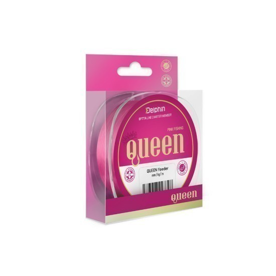 Fir monofilament Delphin Queen Carp, Roz, 0.20mm/3.40kg/300m Fir monofilament Delphin Queen Carp, Roz, 0.20mm/3.40kg/300m