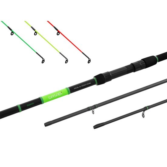 Lansetă Delphin Wasabi Feeder NXT, 3.00m/100g, 3+3buc Lansetă Delphin Wasabi Feeder NXT, 3.00m/100g, 3+3buc