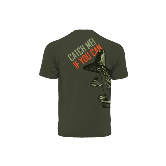 Tricou Delphin Catch Me Carp NX, Verde, X-Large