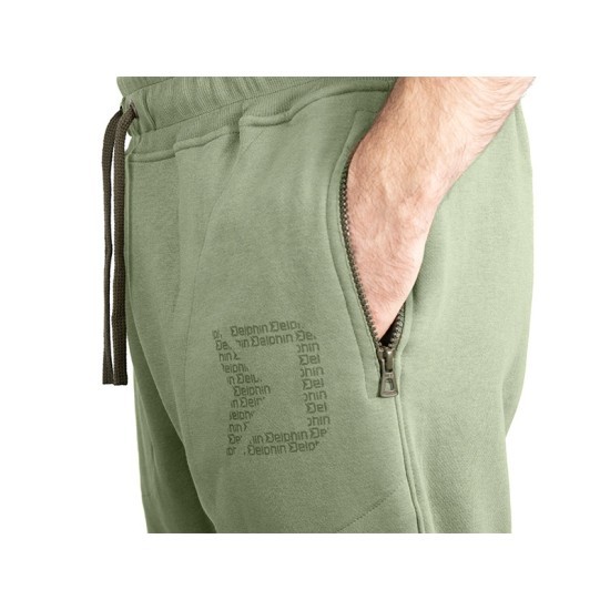 Pantaloni Delphin Logos, Verde, 2X-Large