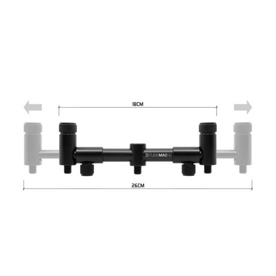 Buzz bar reglabil Delphin FlexiMag Buzz L, 18-25cm, 2 posturi Buzz bar reglabil Delphin FlexiMag Buzz L, 18-25cm, 2 posturi