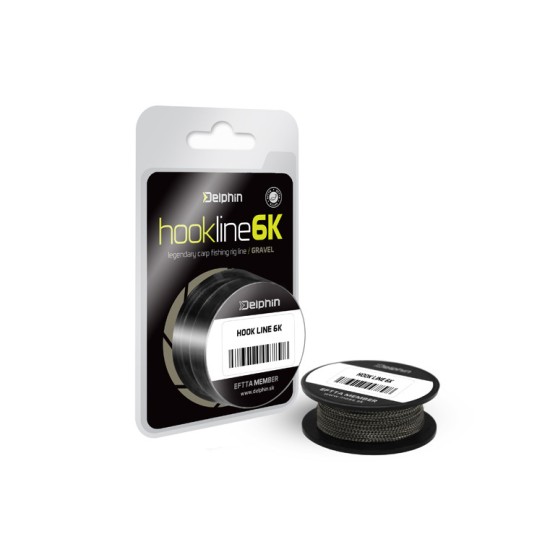 Fir textil Delphin Hookline 6K, Gravel, 15lbs/20m
