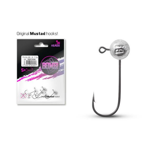 Micro-Jig Delphin Head Bomb, Nr.4/0-10g, 5buc/plic