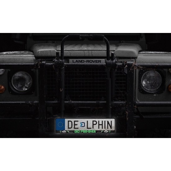 SUPORT NUMĂR ÎNMATRICULARE DELPHIN GOFISHING! 3D   2BUC/SET