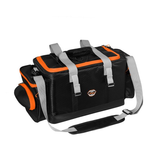 Geantă spinning + 5 cutii Delphin Atak Carryall Multi, 60x30x25