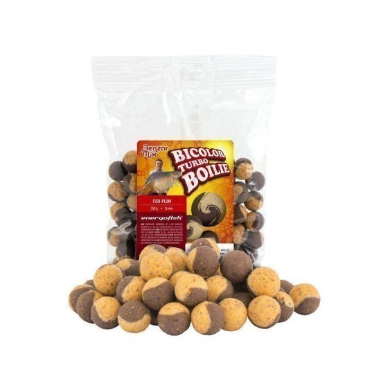 BOILIES DE CÂRLIG BENZAR MIX BOILIE BICOLOR 16MM PEȘTE-PRUNE