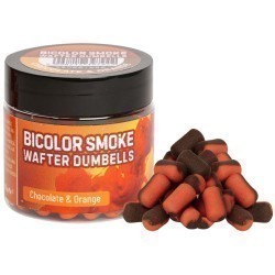 WAFTERS BENZAR MIX BICOLOR SMOKE WAFTER DUMBELLS CHOCOLATE-ORANGE 12MM