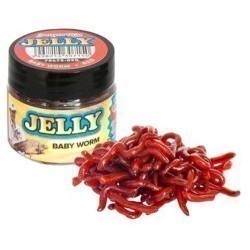 RÂME ARTIFICIALE  BENZAR JELLY BAITS BABY WORM ROȘU 30ML/CUTIE