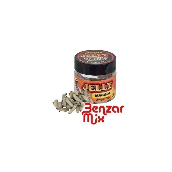 VIERMUȘI ARTIFICIALI  BENZAR JELLY BAITS MAGGOT NATUR 30ML/CUTIE