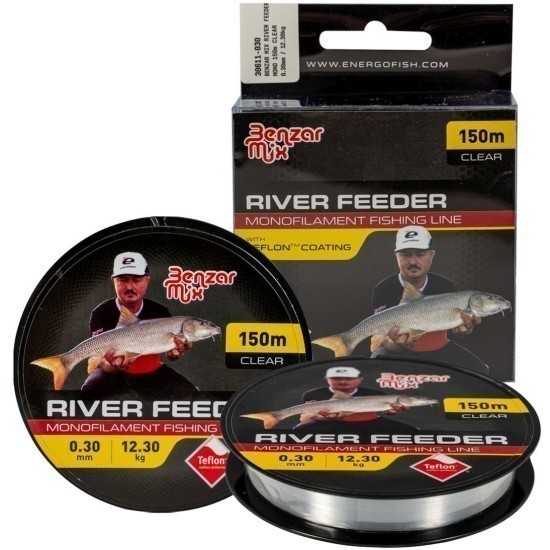 FIR MONOFILAMENT BENZAR RIVER FEEDER MONO CLEAR TRANSPARENT 0.22MM 150M