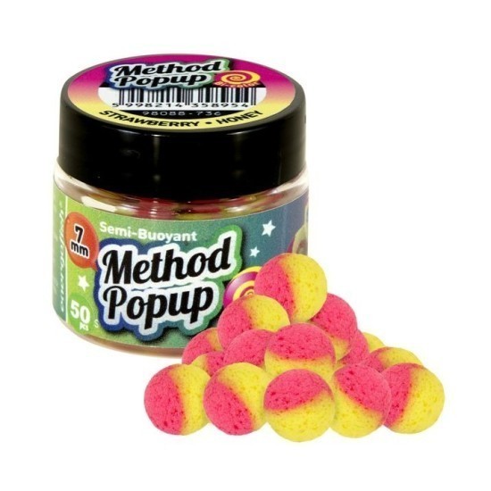 POP UP BENZAR MIX BICOLOR METHOD POP UP CĂPȘUNI MIERE 7MM POP UP BENZAR MIX BICOLOR METHOD POP UP CĂPȘUNI MIERE 7MM
