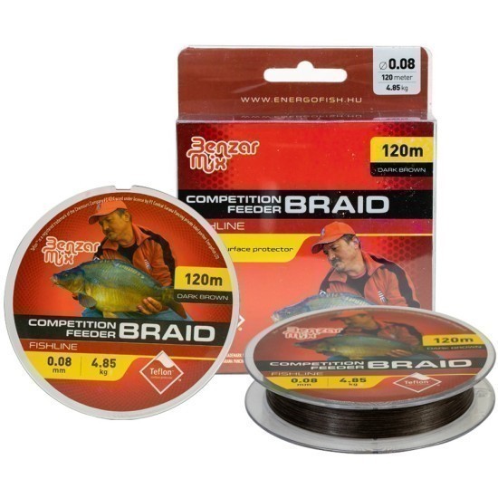 FIR TEXTIL BENZAR COMPETITION FEEDER BRAID 0.08MM, 120M FIR TEXTIL BENZAR COMPETITION FEEDER BRAID 0.08MM, 120M