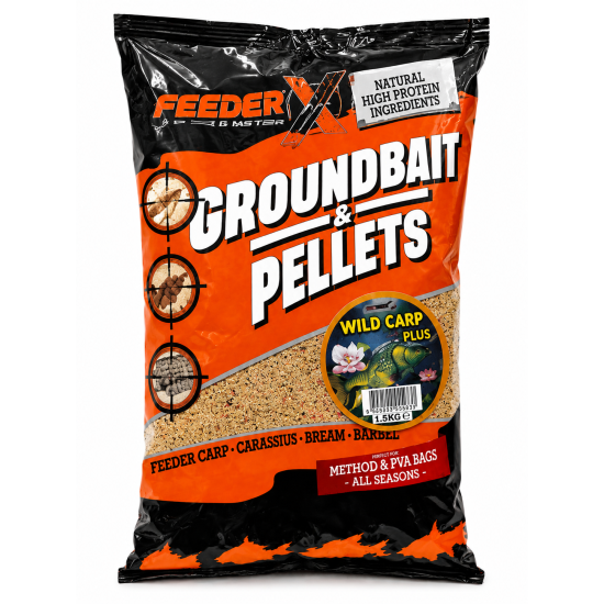 Nadă FeederX Wild Carp Plus 3 Natural Mix Aroma, 1.5kg
