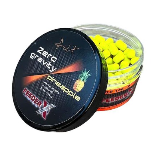 Pelete de cârlig FeederX Zero Gravity Pellet, Pineapple, 7mm/40g