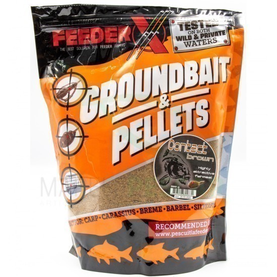 Nadă Groundbait FeederX Contact Brown, 800g  ﻿