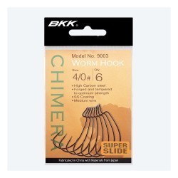 CÂRLIGE OFFSET BKK CHIMERA WIDE GAP WORM HOOK SS-COATING NR.3/0