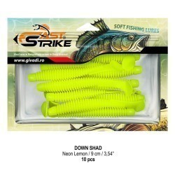 Shad Fast Strike Down Shad Neon Lemon, 9cm, 10buc/plic