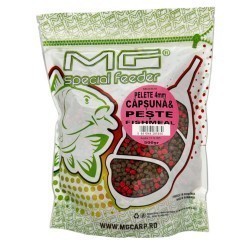 Pelete MG Special Carp Căpșună & Pește, 4mm, 500g