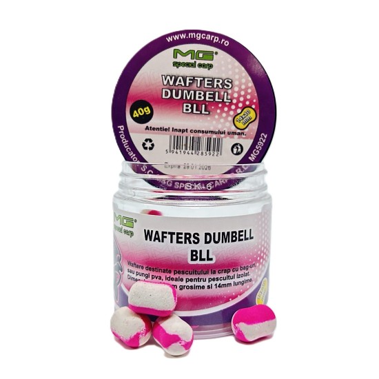 Wafters MG Special Carp Dumbell B.L.L., 10mm, 40g Wafters MG Special Carp Dumbell B.L.L., 10mm, 40g