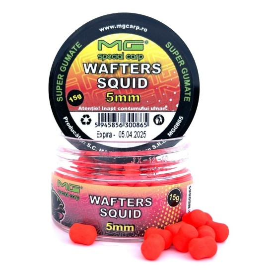 Wafters MG Special Carp Dumbell Squid, 5mm, 15g Wafters MG Special Carp Dumbell Squid, 5mm, 15g