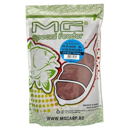 Nadă MG Special Carp Method Feeder Râme & Viermuși, 1kg