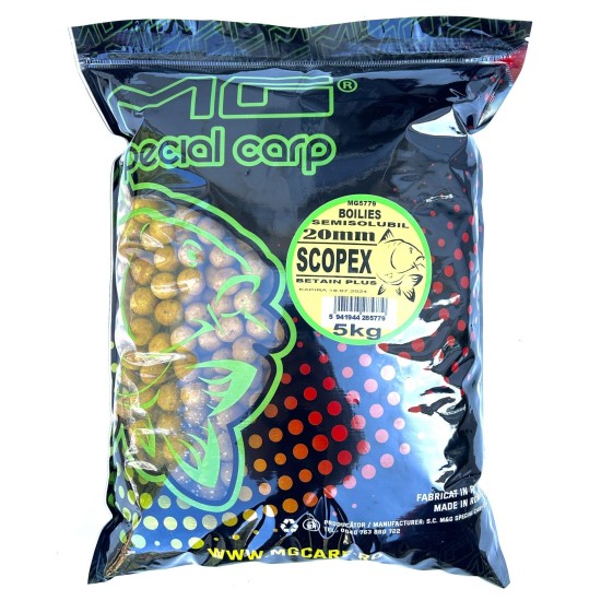 Boilies semisolubil MG Carp Special Scopex, 20mm, 5kg Boilies semisolubil MG Carp Special Scopex, 20mm, 5kg